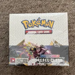 Pokemon TCG - Sword and Shield Rebel Clash Booster Box Sealed - - Image 1