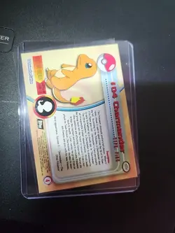 1999 Topps Pokemon Rainbow Foil #04 Charmander Holo Black Logo Series 1 LP - Image 2