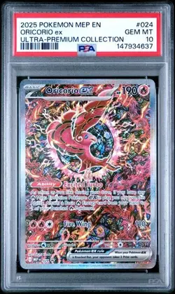POKEMON 2025 MEGA CHARIZARD X ex #023 ORICORIO ex #024 UPC SEQUENTIAL PSA 10 - Image 3