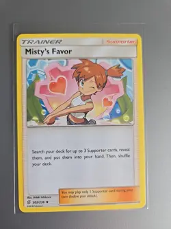 Misty's Favor 202/236 Unified Minds NM POKEMON Regular - Image 1