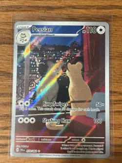 Pokemon Persian 078/064 Sv: Shrouded Fable Illustration Rare Holo HP 110 English - Image 1