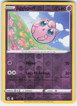 Pokemon TCG Reverse Holo Fusion Strike Jigglypuff #110/264 - Image 1