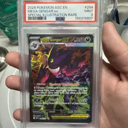 2026 POKEMON ASC SPECIAL ILLUSTRATION RARE #284 MEGA GENGAR EX PSA 9 - Image 1