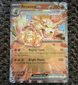 Arcanine ex 032/198 SV01: Scarlet & Violet Base Set Holo Pokemon TCG Age 6+ - Image 1