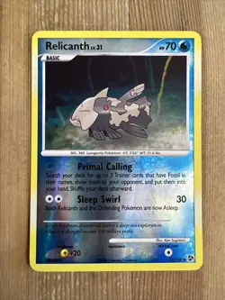 Pokemon TCG Relicanth Great Encounters 51/106 Reverse Holo Uncommon LP - Image 1