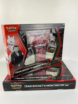 Pokemon Destined Rivals Team Rocket’s Mewtwo ex Box (Set of 2) - Image 1