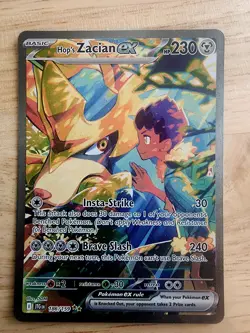 Hop's Zacian ex 186/159 Special Illustration Rare Journey Together Pokemon NM - Image 1