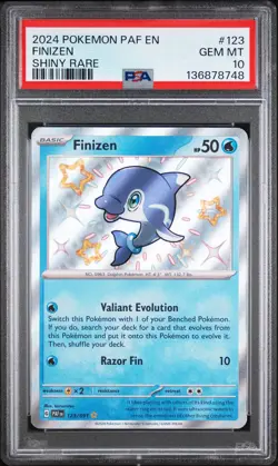 Pokemon Paldean Fates Finizen 123 PSA 10 - Image 1