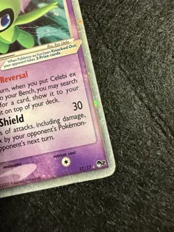 Pokemon TCG Celebi ex 017/017 Holo Ultra Rare POP Series 2 DMG - Image 5