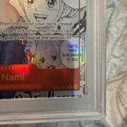 2024 One Piece PRB01 En Manga Alternate Art #016 Nami PSA 10 GEM MINT - Image 3