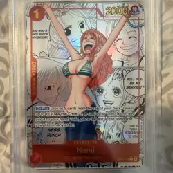 2024 One Piece PRB01 En Manga Alternate Art #016 Nami PSA 10 GEM MINT - Image 4