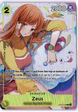 Bandai One Piece Card Game Fest 24-25 Nami Zeus Official Promo - Image 1