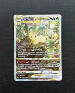 Leafeon VSTAR GG35/GG70 Crown Zenith Galarian Gallery NM Pokemon Card - Image 1