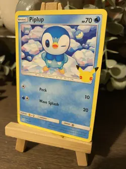 Piplup 20/25 Non-Holo McDonalds 25th Anniversary Promo Pokemon Card TCG NM/Mint - Image 1
