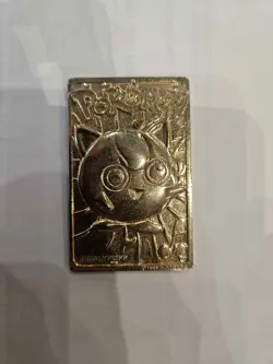 1999 Burger King Limited Edition Pokemon Trading Card 23K Gold Plated Jigglypuff - Image 2