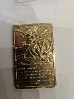 1999 Burger King Limited Edition Pokemon Trading Card 23K Gold Plated Mewtwo - Image 3