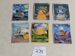 6 Pokemon x Van Gogh Black Star Promo ACG Art Card - read description - Image 1