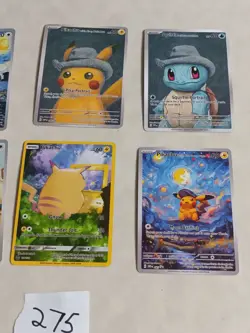 6 Pokemon x Van Gogh Black Star Promo ACG Art Card - read description - Image 2