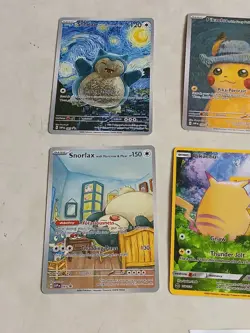 6 Pokemon x Van Gogh Black Star Promo ACG Art Card - read description - Image 3