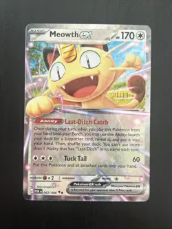 Meowth ex 062/088 - Perfect Order Pokemon Card - NM - Image 1
