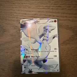 Pokemon TCG Reshiram Black White Holo Full Art Ultra Rare Card 113/114 - Image 1