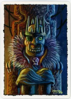 Signed MTG 4th Ed. GOBLIN KING Artist Proof, Jesper Myrfors, Painted Back - Image 1