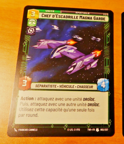 STAR WARS UNLIMITED CARD GAME TCG CARTE 082/262 TWI FR MINT - Image 1
