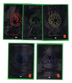 MTG Phyrexia: All Will Be One Oil Slick Raised Foil Land Set (1 of each) #1 - Image 1