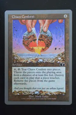 Magic The Gathering MTG CHAOS CONFETTI Unglued LP Lightly Played - Image 1