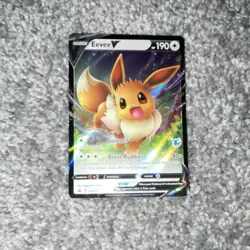 Pokemon Eevee V Promo Holo Card SWSH065 Sword & Shield 190 HP Basic - Image 1