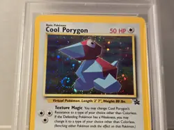 2000 Pokemon Black Star Promo #15 Cool Porygon Holo PSA 9 MINT - Image 4