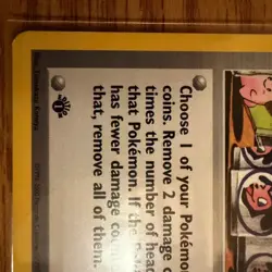 Pokemon Card Moo-Moo Milk 101/111 Neo Genesis Trainer 1st Edition LP-NM - Image 5