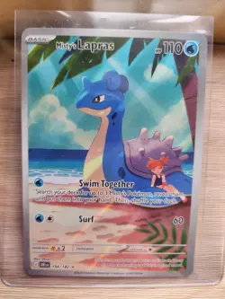 Misty's Lapras Destined Rivals 194/182 Illustration Rare Pokemon - Image 1