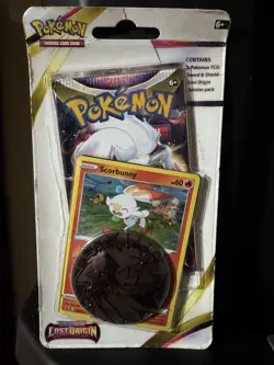 Pokemon Lost Origin Checklane Blister Pack Scorbunny SWSH11 NEW/SEALED! - Image 1