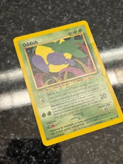 Oddish 68/111 Neo Genesis Regular Common LP Vintage Pokemon Card 2000 - Image 2