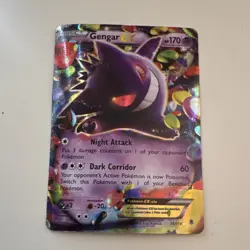 Pokemon Gengar EX Full Art Holo Ultra Rare 34/119 XY Phantom Forces 170 HP - Image 2