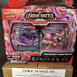 Pokemon Team Rocket's Mewtwo ex League BATTLE DECK DISPLAY CASE Sealed 6 Box - Image 2