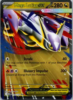 Pokemon Mega Latias ex 100/132 Double Rare NM - Image 1