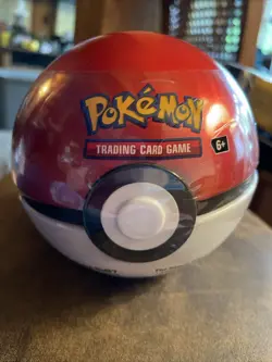 Pokemon Company Internation 3 Booster Packs Pokeball Poke Ball Tin - Lure Ball - Image 1