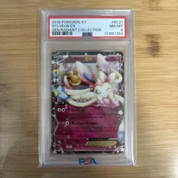 PSA 8 SYLVEON EX RC21 RADIENT COLLECTION GENERATIONS POKEMON MJ - Image 1