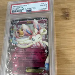 PSA 8 SYLVEON EX RC21 RADIENT COLLECTION GENERATIONS POKEMON MJ - Image 3