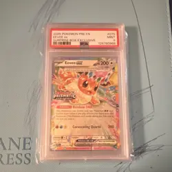 Pokemon Eevee ex Prismatic Evolutions 075/131 PSA 9 Surprise Box Promo Holo - Image 1