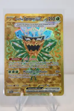 Teal Mask Ogerpon ex - 221/167 Twilight Masquerade Gold Pokemon (1) - Image 1