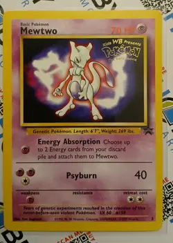 Pokemon TCG Mewtwo 010/102 Base Set Holo Rare Basic 60 HP Ken Sugimori - Image 1