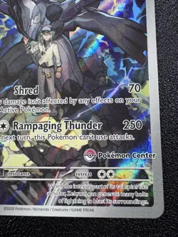 Pokemon N's Zekrom Pokemon Center Exclusive Mega Evolution Promo 031 Full Art - Image 3