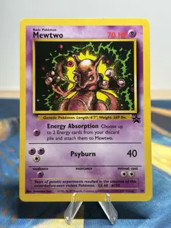 Mewtwo 14 Vintage Wotc Promo Non Holo Rare Wizards Of The Coast Pokemon Card - Image 1