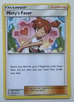 Misty's Favor 202/236 Unified Minds Pokemon TCG VLP - Image 1