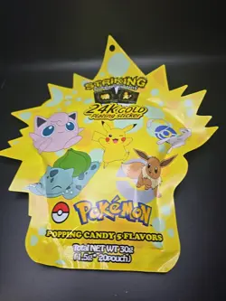 Pokemon Striking Popping Candy 24k Gold Sticker (1 pack) - Image 1
