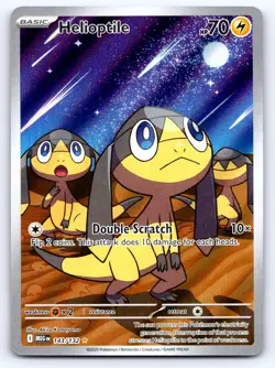 Helioptile 143/132 Illustration Rare Mega Evolution Pokemon Near Mint - Image 1