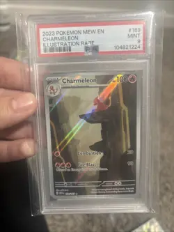 2023 Pokemon Mew En #169 Charmeleon Illustration Rare PSA 9 MINT - Image 1